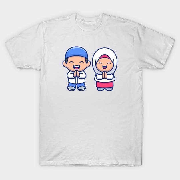 Cute boy and girl moslem T-Shirt by Catalyst Labs